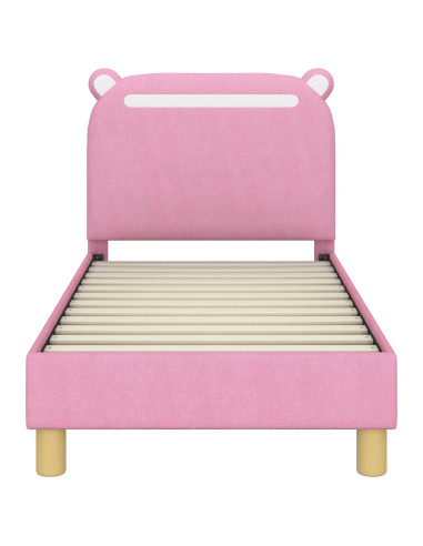 Struttura letto per bambini con testata Rosa 70 x 140 cm
