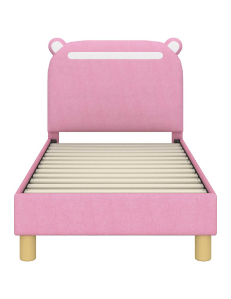 Struttura letto per bambini con testata Rosa 70 x 140 cm