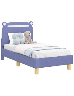 Struttura letto per bambini con testata Blu jeans 70 x 140 cm 2