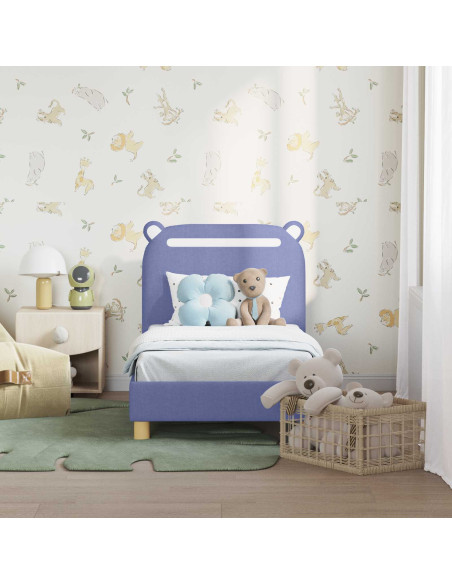 Struttura letto per bambini con testata Blu jeans 70 x 140 cm
