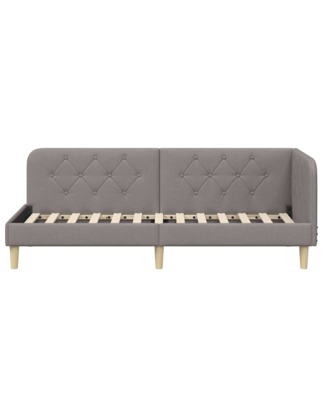 Cornice del letto ad angolo Talpa 80 x 200 cm Tessuto