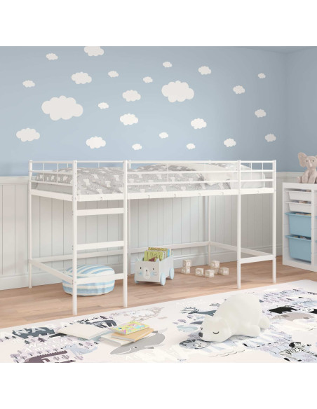 Struttura del letto loft per bambini Bianco 99,5 x 200 cm