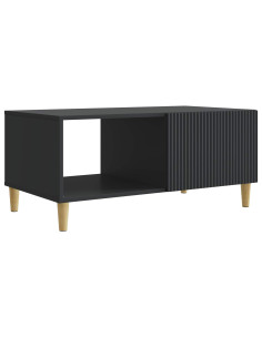 Tavolino da salotto Nero 90 x 50 x 40 cm Legno ingegnerizzato