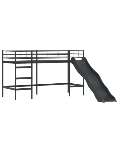 Struttura del letto loft per bambini Nero e Blu 90 x 190 cm