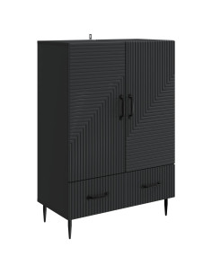 Credenza Nero 66 x 34,5 x 95 cm Legno ingegnerizzato
