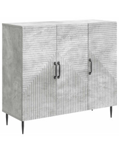 Credenza Grigio Cemento 89 x 34,5 x 80 cm Legno ingegnerizzato