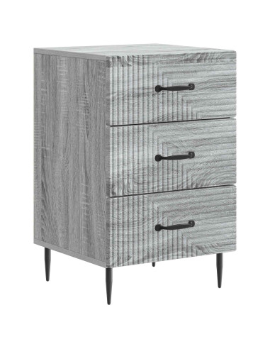 Armadio da Notte con cassetto Grigio Sonoma 43 x 41 x 66,5 cm