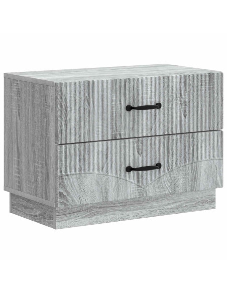 Armadio da Notte con cassetto Grigio Sonoma 62 x 34,5 x 44,5 cm