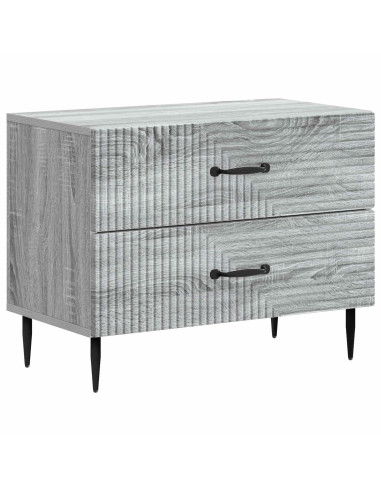 Armadio da Notte con cassetto Grigio Sonoma 62 x 34,5 x 47,5 cm