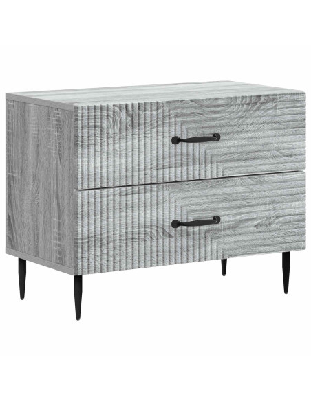 Armadio da Notte con cassetto Grigio Sonoma 62 x 34,5 x 47,5 cm