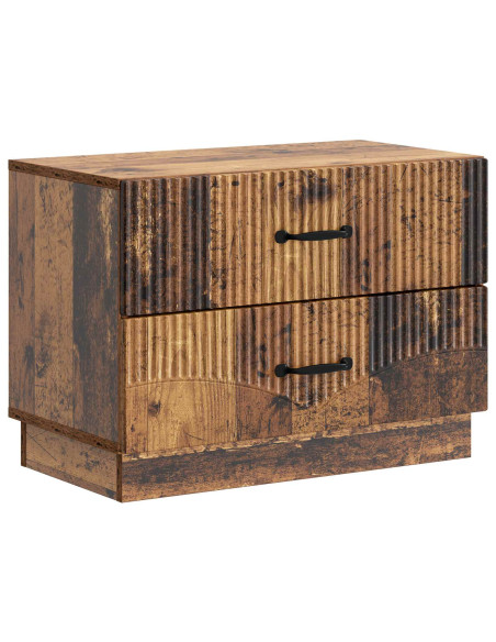 Armadio da Notte con cassetto Legno antico 62 x 34,5 x 44,5 cm