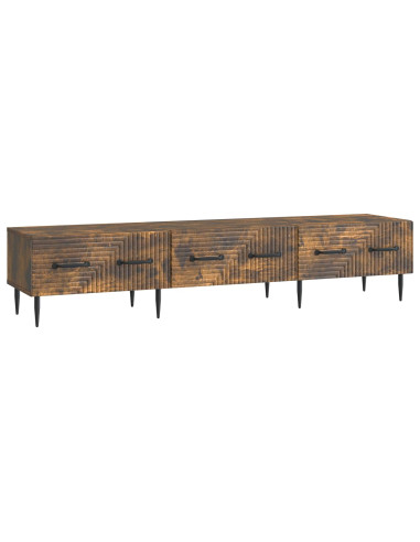 Mobile TV Rovere Fumo 147 x 34,5 x 30 cm Legno ingegnerizzato