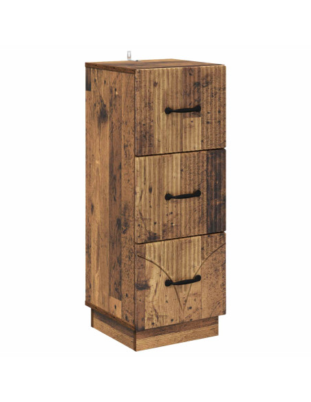 Mobile con Cassetti Legno antico 33 x 34,5 x 87 cm