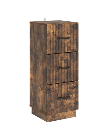 Mobile con Cassetti Rovere Fumo 33 x 34,5 x 87 cm