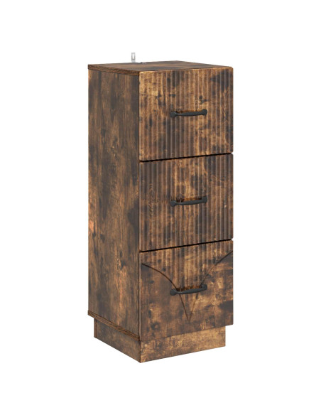 Mobile con Cassetti Rovere Fumo 33 x 34,5 x 87 cm