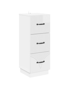 Mobile con Cassetti Bianco Lucido 33 x 34,5 x 87 cm