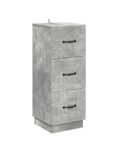 Mobile con Cassetti Grigio Cemento 33 x 34,5 x 87 cm