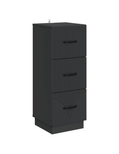 Mobile con Cassetti Nero 33 x 34,5 x 87 cm Legno ingegnerizzato