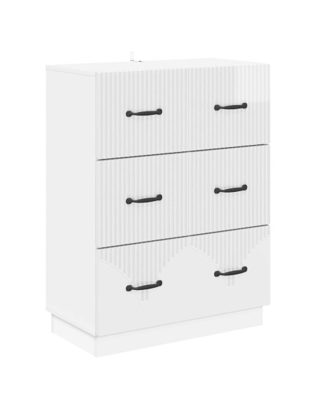 Mobile con Cassetti Bianco Lucido 66 x 34,5 x 87 cm