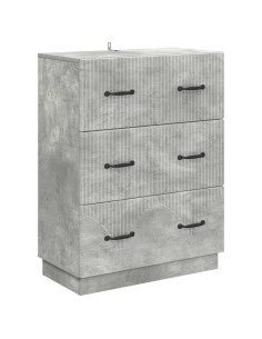 Mobile con Cassetti Grigio Cemento 66 x 34,5 x 87 cm