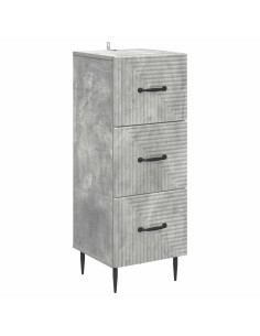 Mobile con Cassetti Grigio Cemento 33 x 34,5 x 89,5 cm