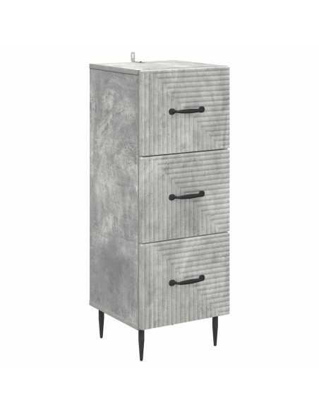 Mobile con Cassetti Grigio Cemento 33 x 34,5 x 89,5 cm