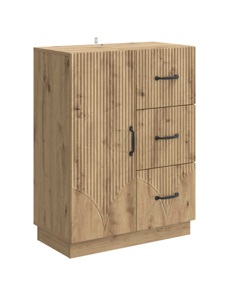 Credenza con cassetto Rovere Artigianale 66 x 34,5 x 87 cm