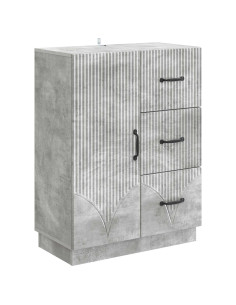 Credenza Grigio Cemento 66 x 34,5 x 87 cm Legno ingegnerizzato