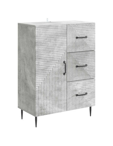 Credenza con cassetto Grigio Cemento 66 x 34,5 x 89,5 cm