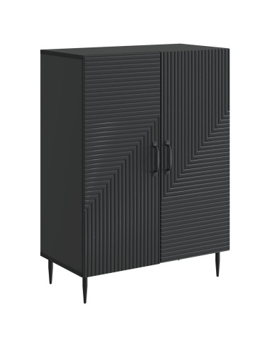Credenza Nero 66 x 34,5 x 89,5 cm Legno ingegnerizzato