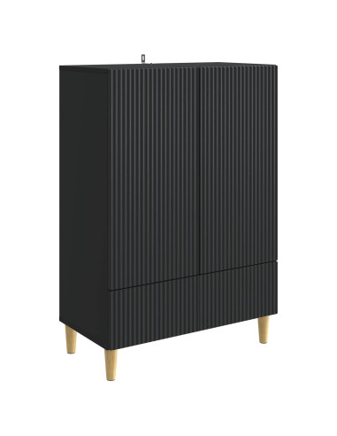 Credenza Nero 66 x 34,5 x 95 cm Legno ingegnerizzato