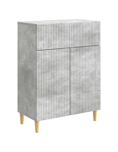 Credenza Grigio Cemento 66 x 34,5 x 90 cm Legno ingegnerizzato