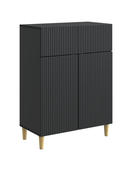 Credenza Nero 66 x 34,5 x 90 cm Legno ingegnerizzato