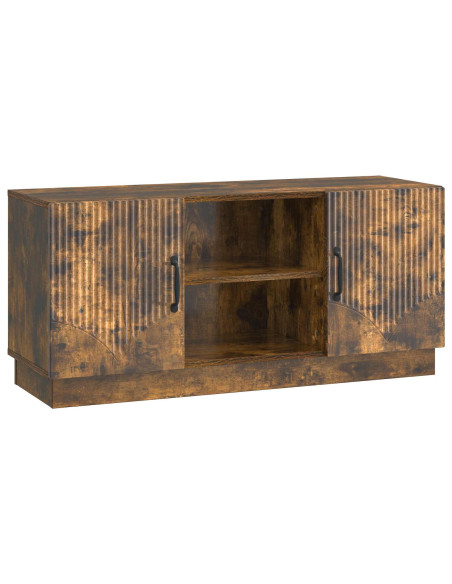 Mobile TV Rovere Fumo 102 x 34,5 x 47 cm Legno ingegnerizzato