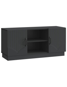 Mobile TV Nero 102 x 34,5 x 47 cm Legno ingegnerizzato