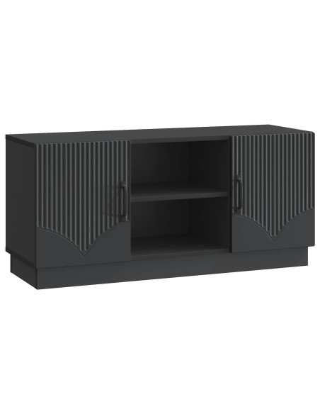 Mobile TV Nero 102 x 34,5 x 47 cm Legno ingegnerizzato