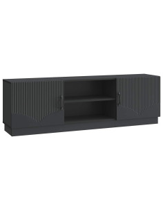 Mobile TV Nero 150 x 31 x 47 cm Legno ingegnerizzato