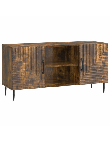Mobile TV Rovere Fumo 102 x 34,5 x 50 cm Legno ingegnerizzato