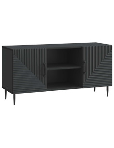 Mobile TV Nero 102 x 34,5 x 50 cm Legno ingegnerizzato