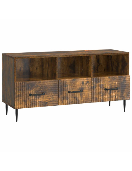 Mobile TV Rovere Fumo 102 x 34,5 x 50 cm Legno ingegnerizzato