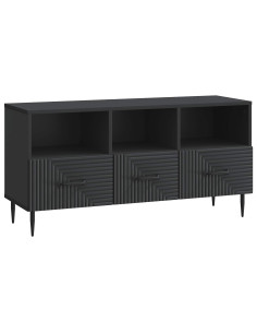 Mobile TV Nero 102 x 34,5 x 50 cm Legno ingegnerizzato