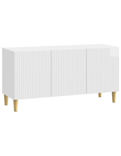 Mobile TV Bianco Lucido 99 x 34,5 x 50 cm Legno ingegnerizzato