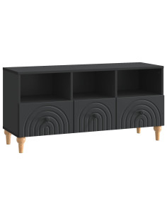 Mobile TV Nero 102 x 34,5 x 50 cm Legno ingegnerizzato