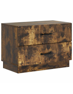 Armadio da Notte con cassetto Rovere Fumo 62 x 34,5 x 44,5 cm