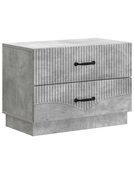 Armadio da Notte Grigio Cemento 62 x 34,5 x 44,5 cm