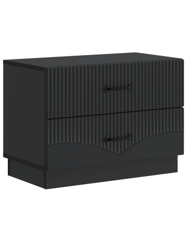 Armadio da Notte Nero 62 x 34,5 x 44,5 cm Legno ingegnerizzato