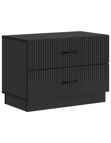 Armadio da Notte Nero 62 x 34,5 x 44,5 cm Legno ingegnerizzato