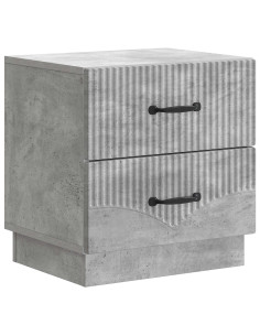 Armadio da Notte Grigio Cemento 43 x 34,5 x 44,5 cm