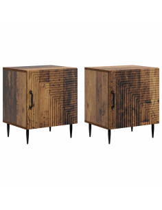 Armadio da Notte 2 pcs Legno antico 43 x 34,5 x 50 cm