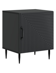 Armadio da Notte Nero 43 x 34,5 x 50 cm Legno ingegnerizzato